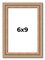 Photo Size Deco Brown Picture Frame - UV Acrylic, Foam Board Backing, Hanging Hardware